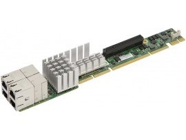 Supermicro AOC-UR-i4XT / 1U Ultra Riser Card 4port 10Gbase-T  PCI-E x8 3.0